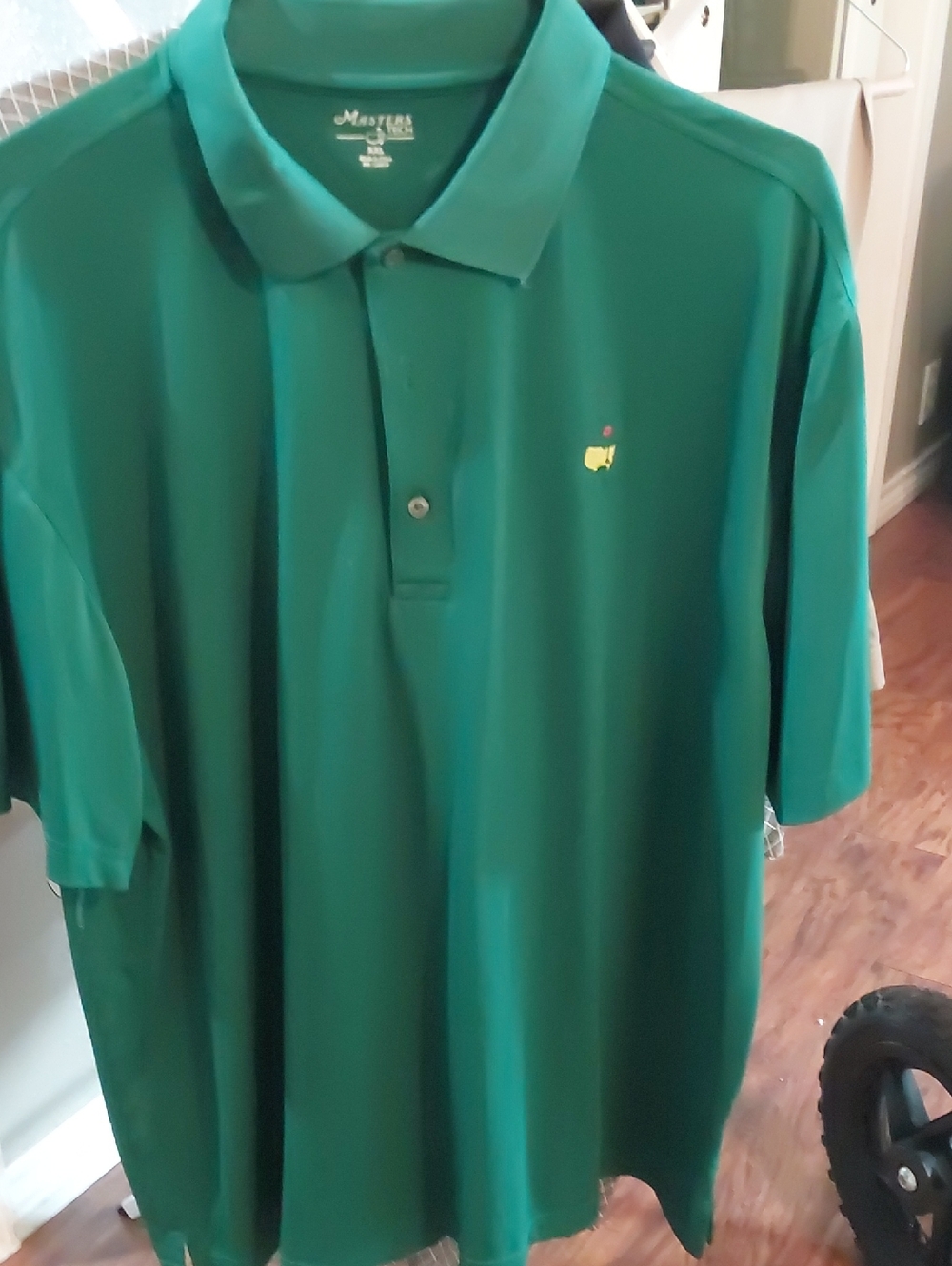 Masters Emerald Green Men's Polo with Embroidered Logo